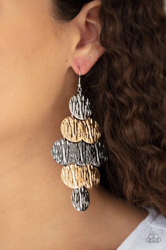 Paparazzi Jewelry Earrings Uptown Edge - Multi