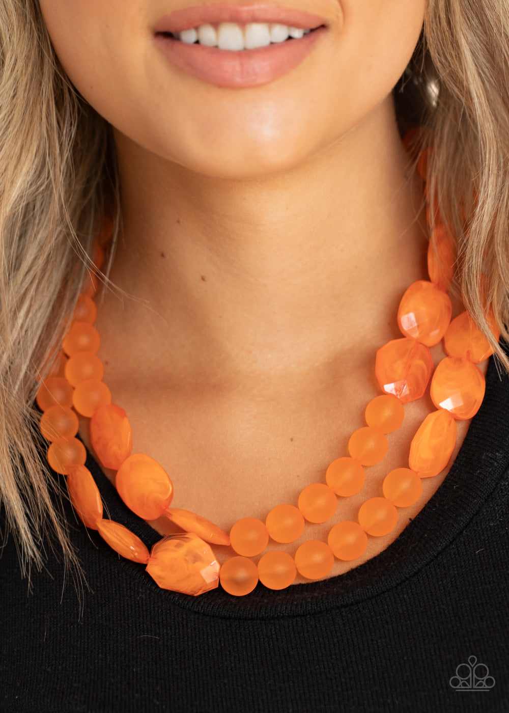 Paparazzi Jewelry Necklace Arctic Art - Orange