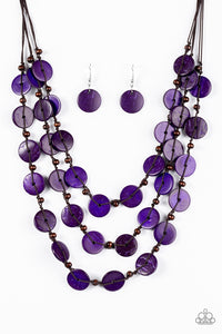 Paparazzi Jewelry Wooden Tiki Tango - Purple