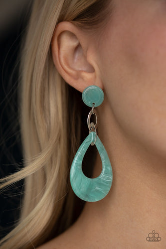 Paparazzi Jewelry Earrings Beach Oasis - Blue