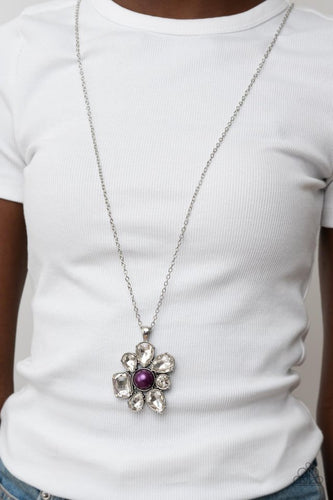 Paparazzi Jewelry Necklace BLOOM Shaka-Laka - Purple