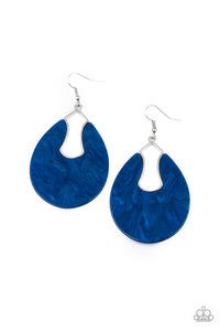 Paparazzi Jewelry Earrings Pool Hopper - Blue