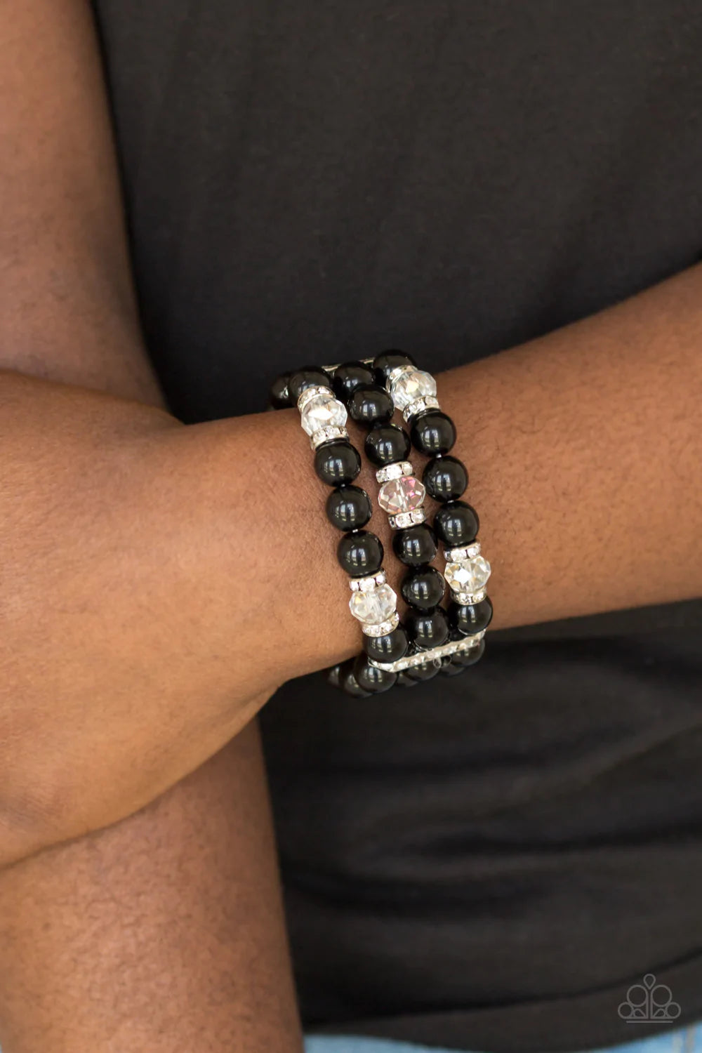 Paparazzi Jewelry Bracelet Undeniably Dapper - Black