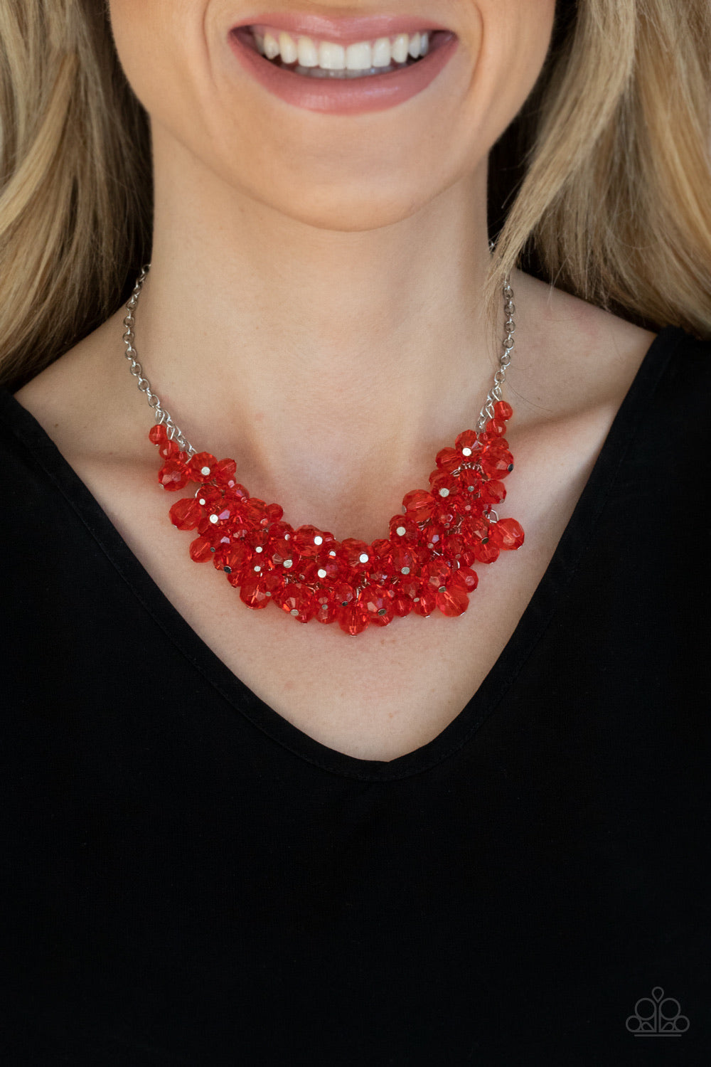 Paparazzi Jewelry Necklace Let The Festivities Begin - Red