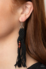 Load image into Gallery viewer, Paparazzi Jewelry Earrings Beach Bash - Black