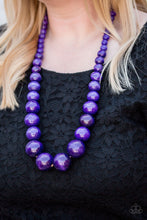 Load image into Gallery viewer, Paparazzi Jewelry Wooden Effortlessly Everglades - Purple