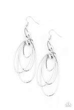 Load image into Gallery viewer, Paparazzi Jewelry Earrings OVAL The Moon - Silver