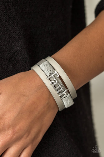 Paparazzi Jewelry Bracelet An Act Of Faith - Silver