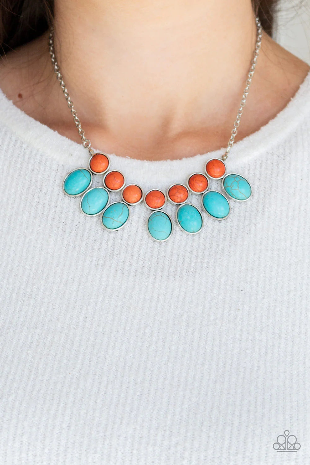 Paparazzi Jewelry Necklace Environmental Impact - Blue