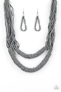 Paparazzi Jewelry Necklace Right As RAINFOREST - Silver