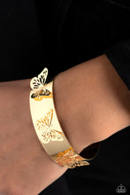 Load image into Gallery viewer, Paparazzi Jewelry Bracelet Magical Mariposas - Gold