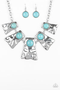 Paparazzi Jewelry Necklace Cougar - Blue