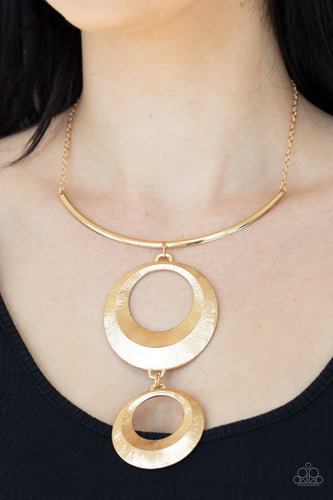 Paparazzi Jewelry Necklace Egyptian Eclipse - Gold