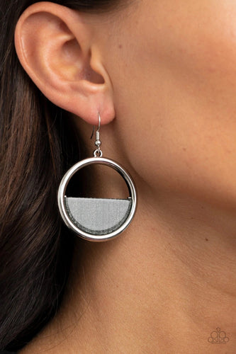 Paparazzi Jewelry Earrings Stuck in Retrograde - Silver