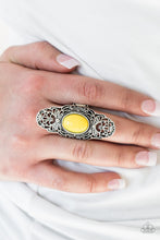 Load image into Gallery viewer, Paparazzi Jewelry Ring Flair for the Dramatic - Yellow