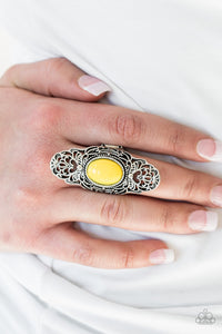 Paparazzi Jewelry Ring Flair for the Dramatic - Yellow