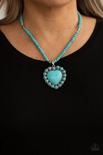 Paparazzi Jewelry Life Of The Party A Heart Of Stone - Blue 0421