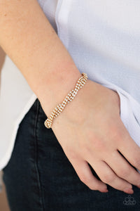 Paparazzi Jewelry Bracelet Braided Twilight - Gold