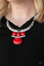 Load image into Gallery viewer, Paparazzi Jewelry Necklace Commander In CHIEFETTE - Red