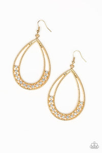 Paparazzi Jewelry Earrings Glitz Fit - Gold