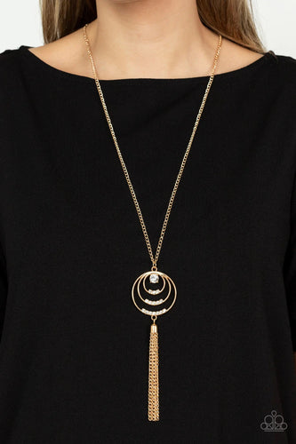 Paparazzi Exclusive Necklace Spiraling Sparkle - Gold