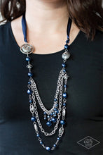 Load image into Gallery viewer, Paparazzi Jewelry Necklace All The Trimmings - Blue