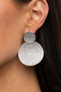Paparazzi Jewelry Earrings Refined Relic - Silver