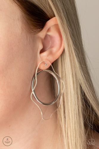 Paparazzi Jewelry Earrings Clear The Way! - White