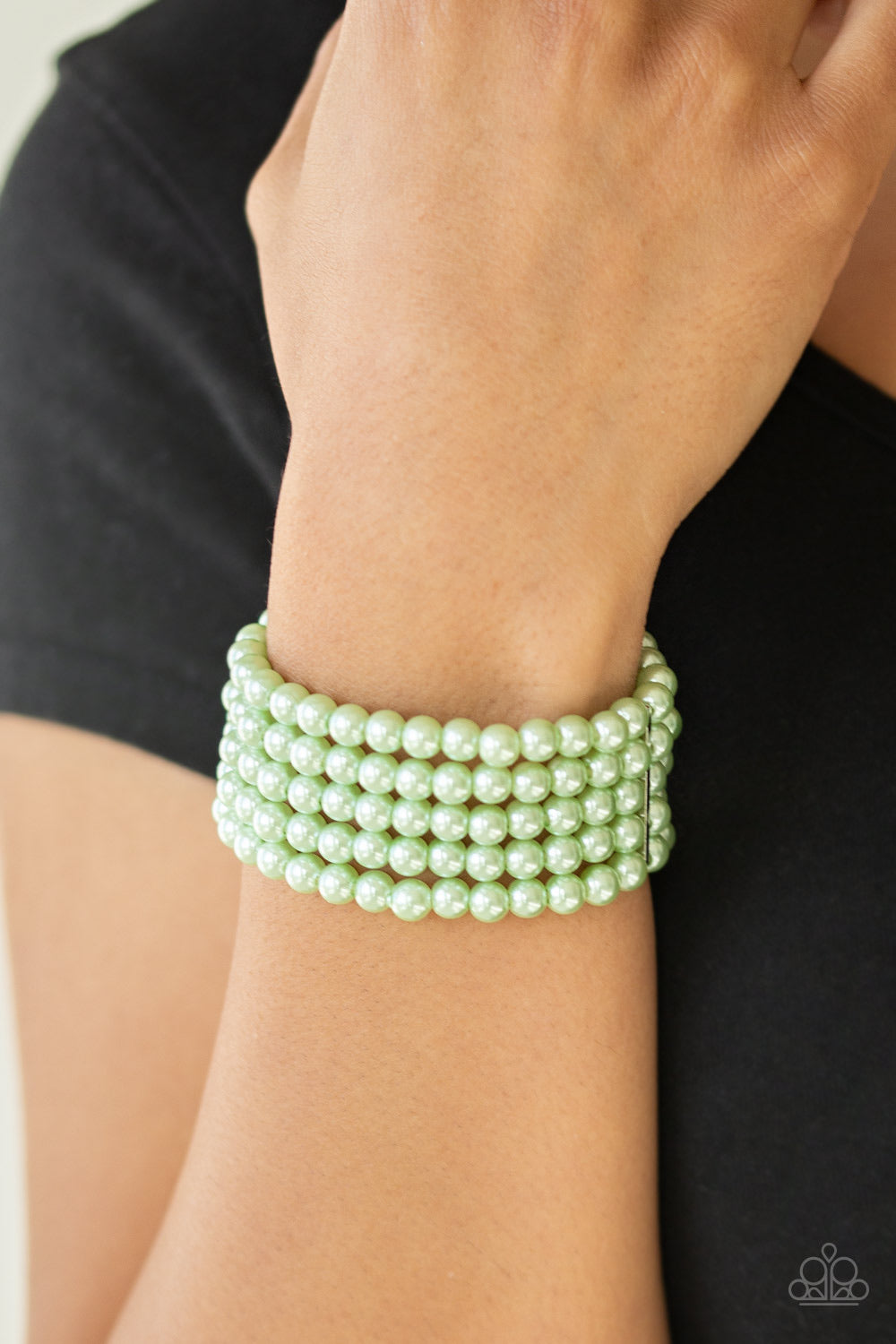 Paparazzi Jewelry Bracelet Pearl Bliss - Green