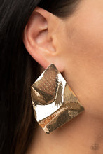 Load image into Gallery viewer, Paparazzi Jewelry Earrings Modern Maverick - Gold