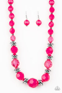 Paparazzi Jewelry Necklace Dine and Dash - Pink