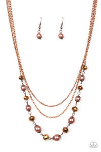 Paparazzi Jewelry Necklace Tour de Demure - Copper