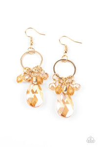 Paparazzi Jewelry Earrings Unapologetic Glow - Gold