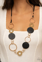 Load image into Gallery viewer, Paparazzi Jewelry Necklace Sooner or LEATHER - Black