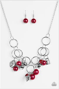 Paparazzi Jewelry Necklace In A Bind - Red