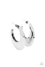 Load image into Gallery viewer, Paparazzi Jewelry Earrings Going OVAL-board - Silver