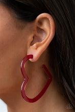 Load image into Gallery viewer, Paparazzi Jewelry Earrings Heart-Throbbing Twinkle - Red