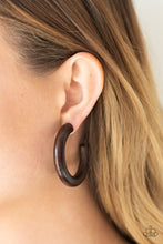 Load image into Gallery viewer, Paparazzi Jewelry Earrings Woodsy Wonder - Brown