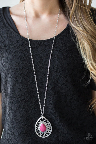 Paparazzi Jewelry Necklace Summer Sunbeam - Pink