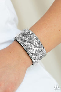 Paparazzi Jewelry Bracelet Starry Sequins - Silver