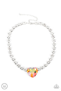Paparazzi Jewelry Life of the Party Heart in My Throat - Orange