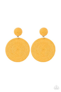 Paparazzi Jewelry Earrings Circulate The Room - Yellow