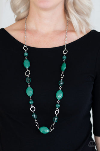 Paparazzi Jewelry Necklace Shimmer Simmer - Green