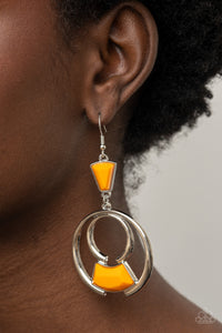 Paparazzi Jewelry Earrings Deco Dancing - Orange