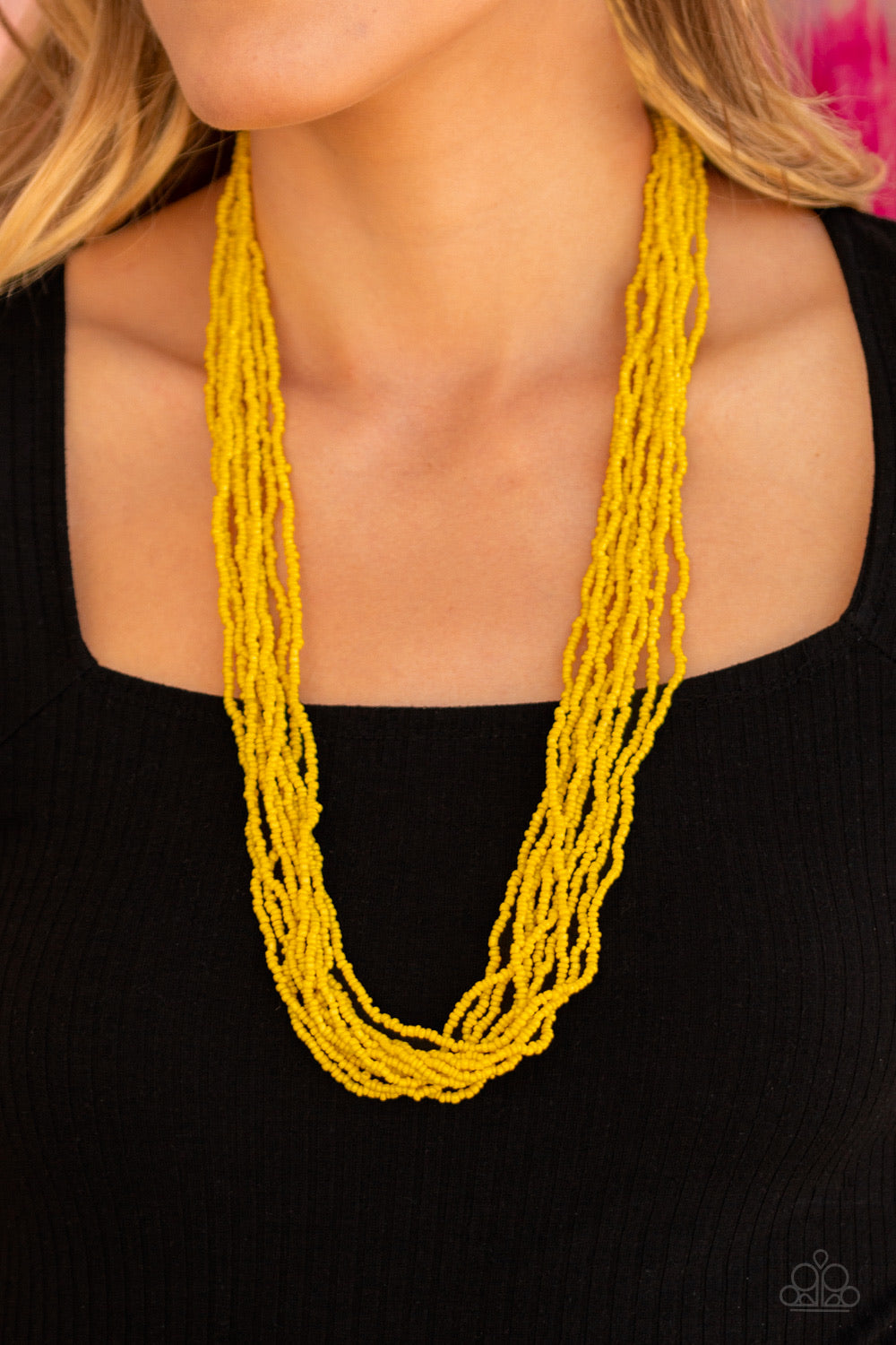Paparazzi Jewelry Necklace Congo Colada - Yellow