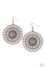 Load image into Gallery viewer, Paparazzi Jewelry Earrings Rustic Groves - Copper