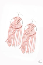 Load image into Gallery viewer, Paparazzi Jewelry Earrings MACRAME, Myself, and I Pink