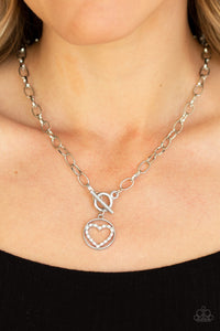 Paparazzi Jewelry Necklace With My Whole Heart - White