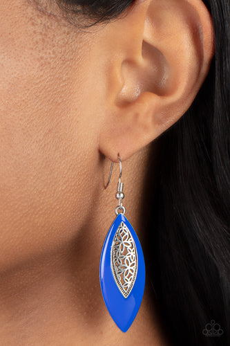 Paparazzi Jewelry Earrings Venetian Vanity - Blue