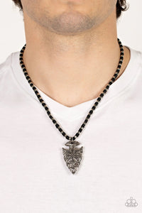 Paparazzi Jewelry Men Get Your ARROWHEAD in the Game - Black